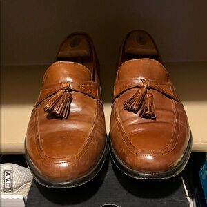 Johnston & Murphy Tan Leather Tassel Loafers